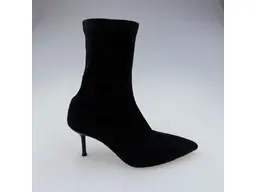 Dámske kvalitné čierne pohodlné 3/4 čižmy ASP2552400-60