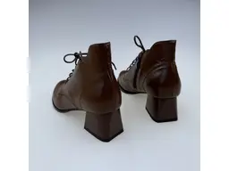 Dámske kvalitné koňakové pohodlné členkové topánky K3763/4542-38