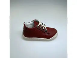 Detské celokožené bordové pohodlné capačky Otto-01K-36
