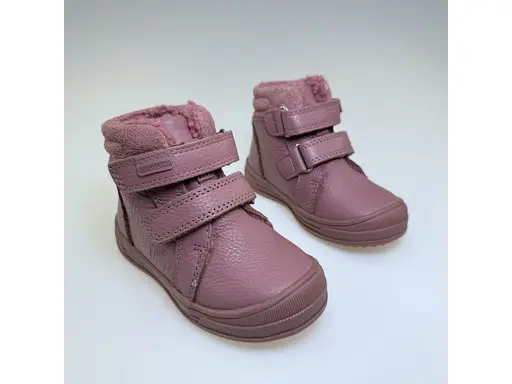 Detské ružové vodeodolné teplé celé topánky Fatima old pink