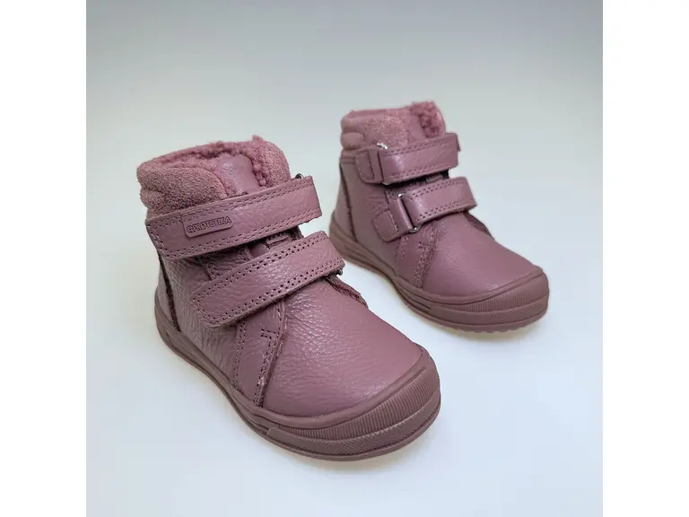 Detské ružové vodeodolné teplé celé topánky Fatima old pink