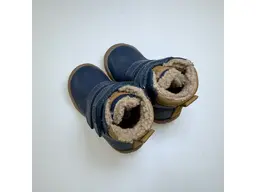 Detské modré vodeodolné teplé celé topánky Reno denim