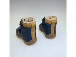 Detské modré vodeodolné teplé celé topánky Reno denim