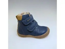 Detské modré vodeodolné teplé celé topánky Reno denim