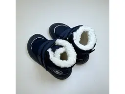 Detské modré vodeodolné teplé celé topánky Dario navy