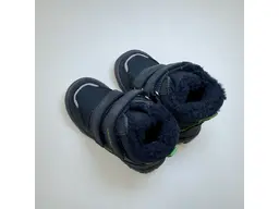 Detské modré vodeodolné teplé celé topánky Bagsy jeans