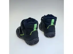Detské modré vodeodolné teplé celé topánky Bagsy jeans