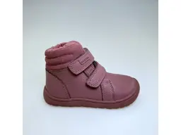 Detské kožené teplé barefoot ružové topánky Gina old pink