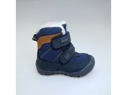 Detské teplé pohodlné vodeodolné topánky Kert denim