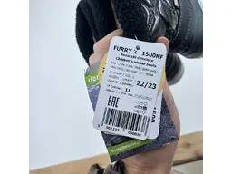 Detské pohodlné čierne teplučké snehule Furry-D