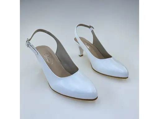 Dámske biele elegantné pohodlné sandále M876-10M