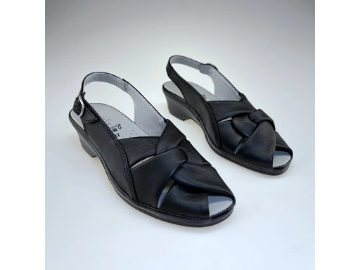 Dámske čierne sandále 004x/1154-60