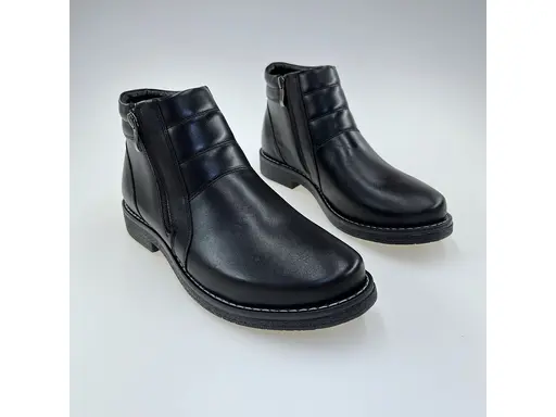 Pánske kvalitné teplé hnedé pohodlné členkové topánky E391-60