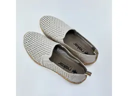 Dámske pohodlné letné béžové mokasíny N4251-60